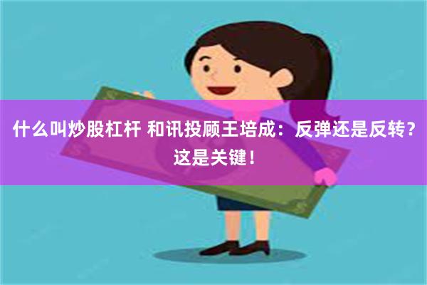 什么叫炒股杠杆 和讯投顾王培成：反弹还是反转？这是关键！