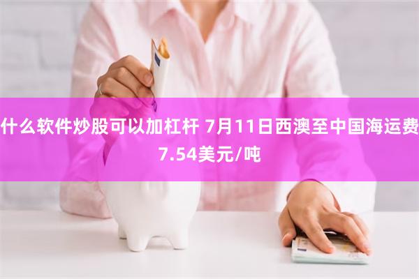 什么软件炒股可以加杠杆 7月11日西澳至中国海运费7.54美元/吨