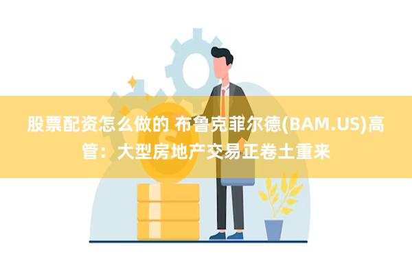 股票配资怎么做的 布鲁克菲尔德(BAM.US)高管：大型房地产交易正卷土重来