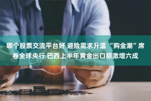 哪个股票交流平台好 避险需求升温 “购金潮”席卷全球央行 巴西上半年黄金出口额激增六成